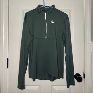 Nike Green Long Sleeve Half-Zip Pullover